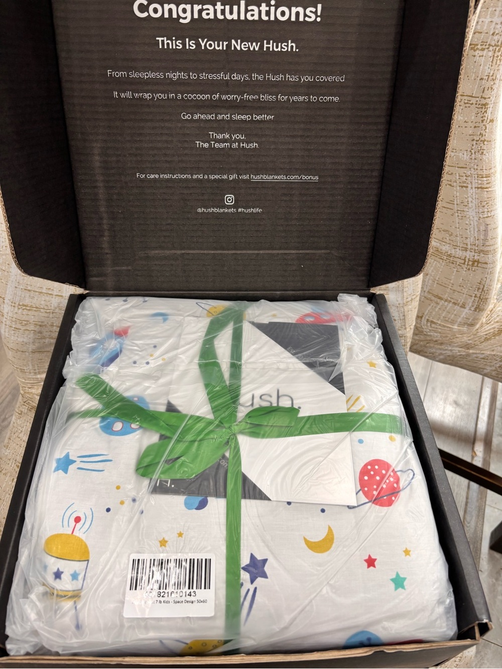 HUSH Kids Weighted Blanket
Article #331062659 Model #50X60-KIDS-B-7
